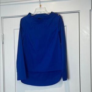 J. Crew Royal Blue Button-Detail Blouse size 2.